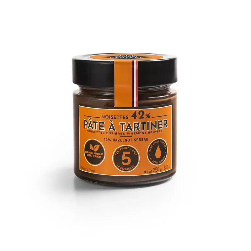 Pâte à tartiner noisette 42% - 250gr photo numéro 1 Pâte à tartiner noisette 42% - 250gr photo numéro 1
