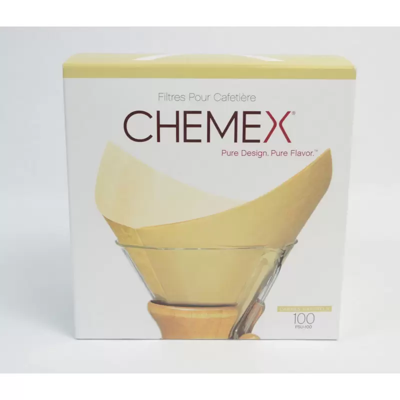 Filtre papier naturel pour Chemex 6 tasses - 100 unités photo numéro 1 Filtre papier naturel pour Chemex 6 tasses - 100 unités photo numéro 1