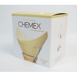 Filtre papier naturel pour Chemex 6 tasses - 100 unités