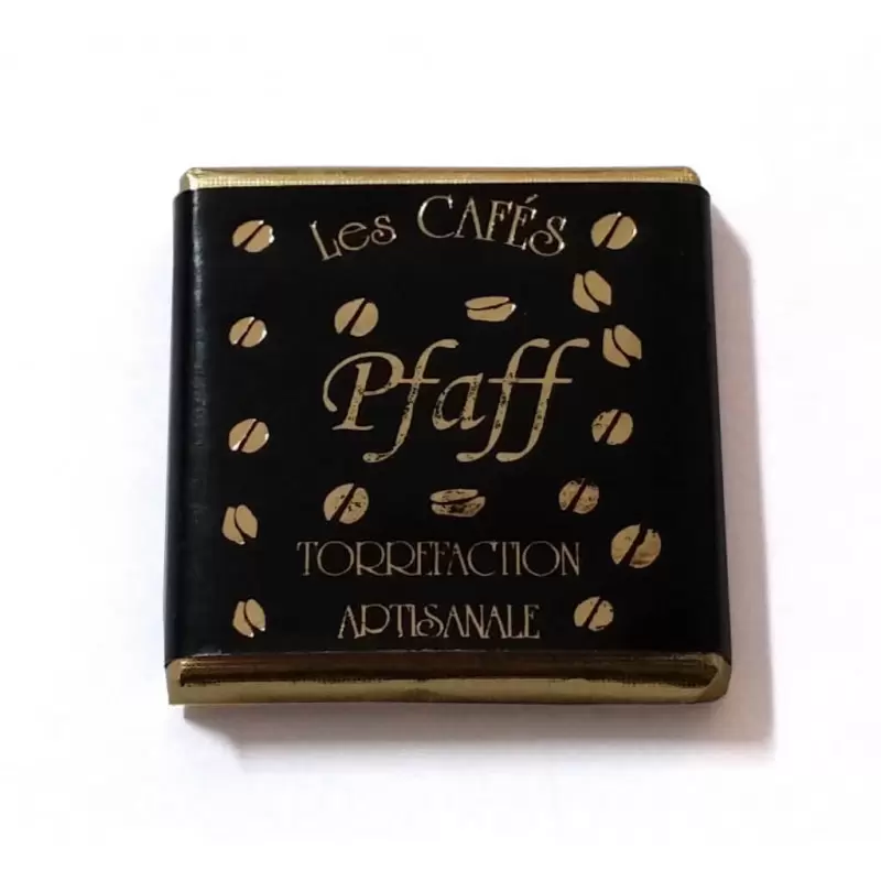Napolitain sigle Pfaff noir 72% cacao - boîte de 200 photo numéro 1 Napolitain sigle Pfaff noir 72% cacao - boîte de 200 photo numéro 1