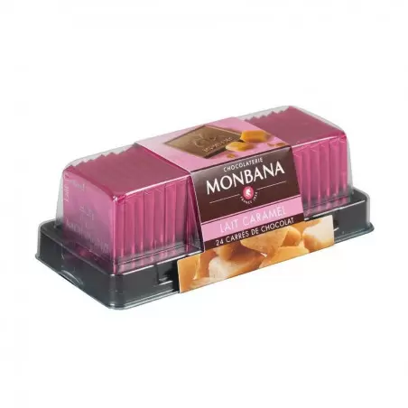 Carrés chocolat lait caramel - x 24 (95gr) photo numéro 1