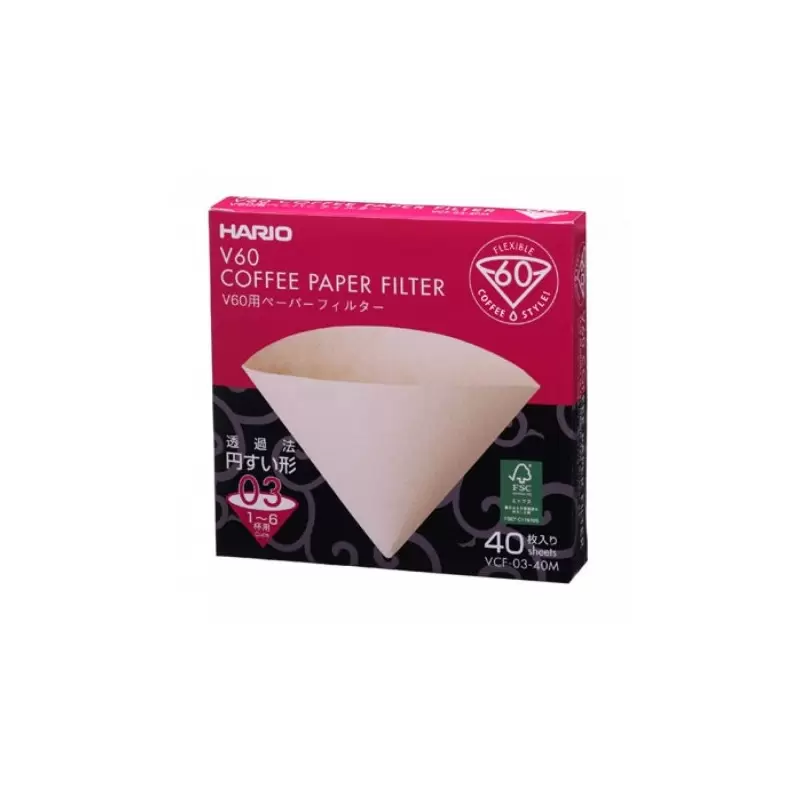 40 filtres naturels pour dripper 1 - 6 tasses photo numéro 1 40 filtres naturels pour dripper 1 - 6 tasses photo numéro 1