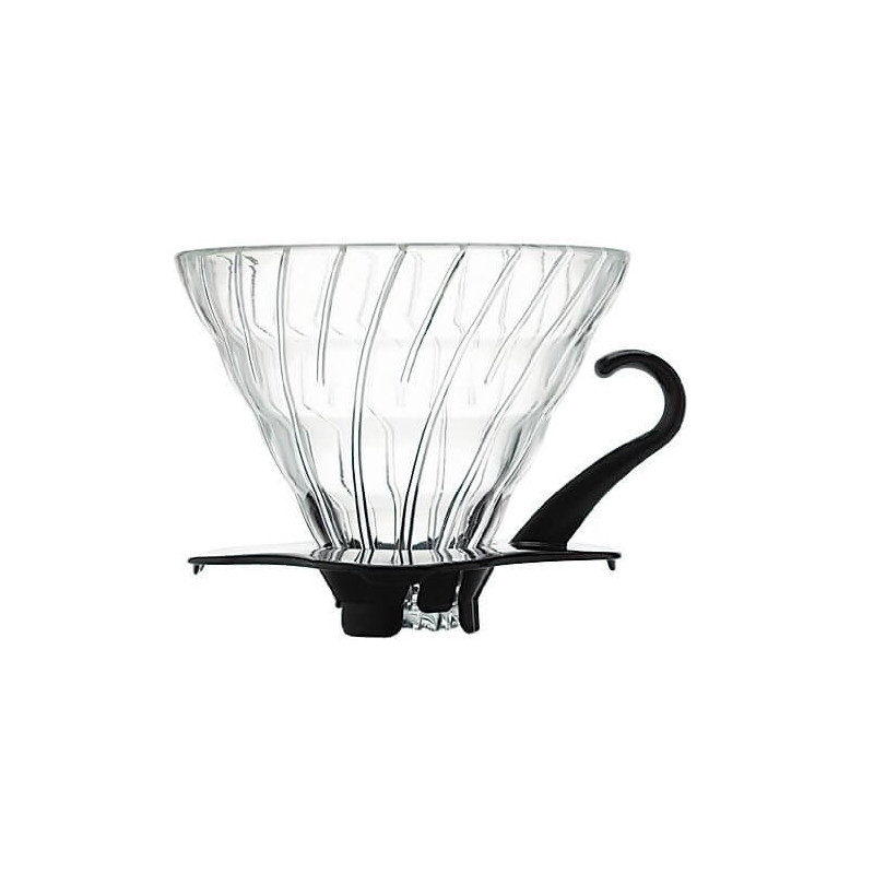Dripper V60 en verre transparent 1 - 6 tasses photo numéro 1 Dripper V60 en verre transparent 1 - 6 tasses photo numéro 1