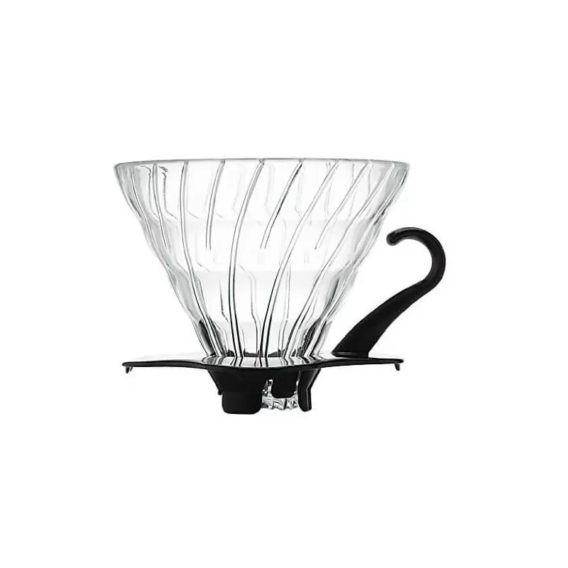 Dripper V60 en verre transparent 1 - 6 tasses photo numéro 1 Dripper V60 en verre transparent 1 - 6 tasses photo numéro 1