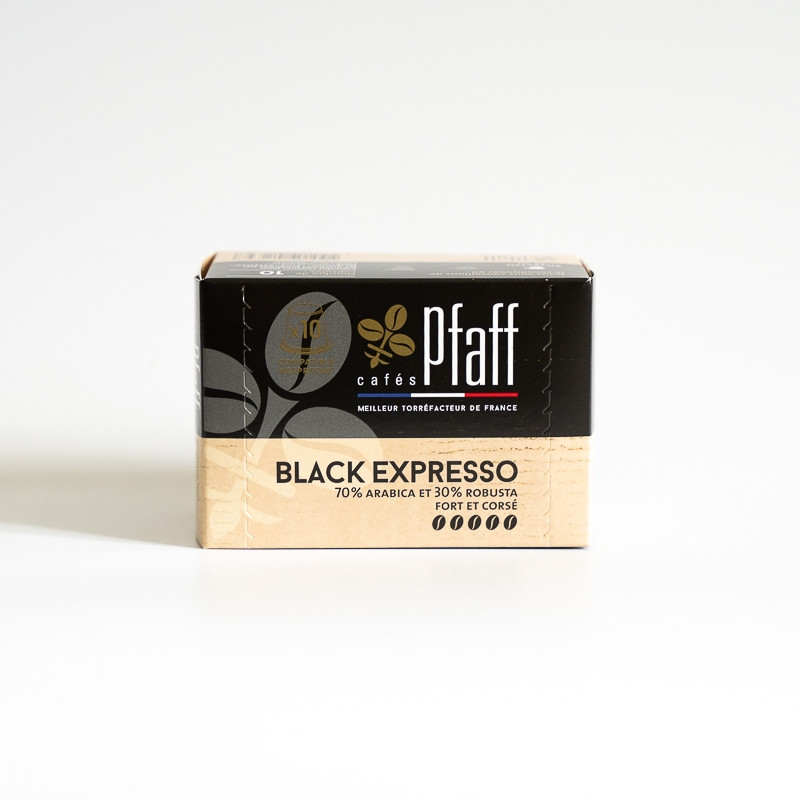 Black expresso - 10 capsules compatibles Nespresso® photo numéro 1