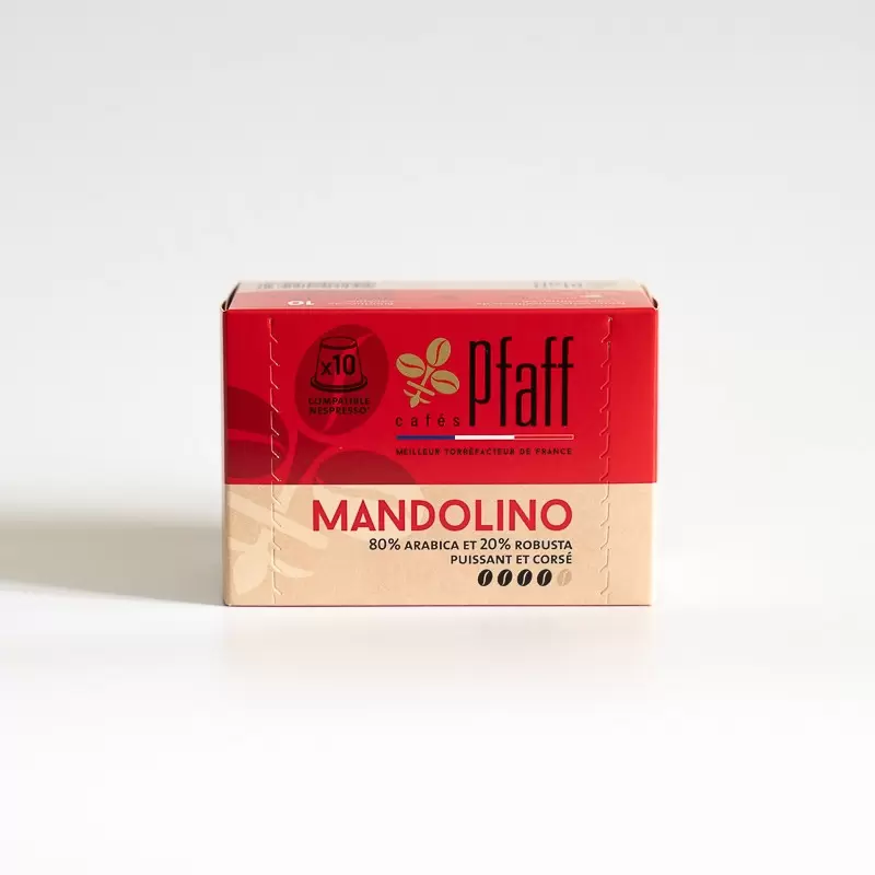 Mandolino - 10 capsules compatibles Nespresso® photo numéro 1 Mandolino - 10 capsules compatibles Nespresso® photo numéro 1
