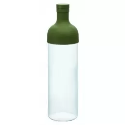 Bouteille en verre bouchon vert avec filtre à thé - 750ml photo numéro 1