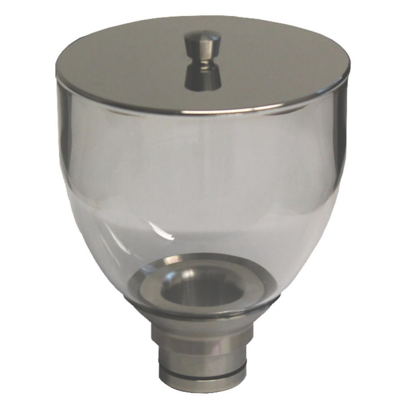 Trémie à grain en verre pour moulin S64 - ECM photo numéro 1 Trémie à grain en verre pour moulin S64 - ECM photo numéro 1