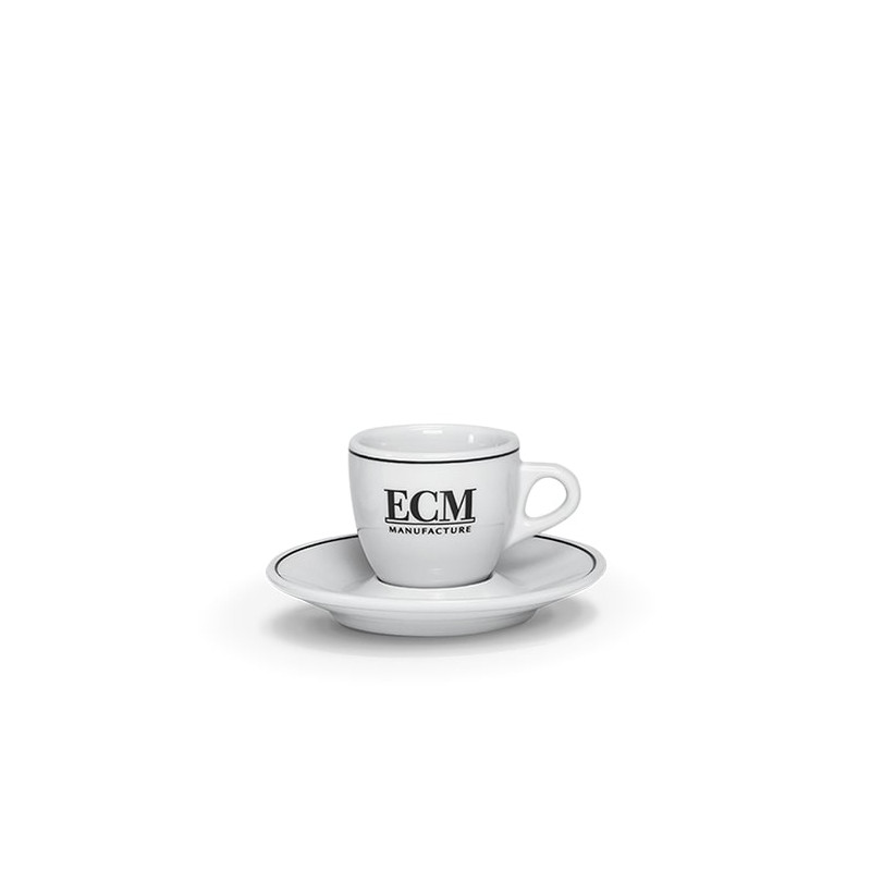Set de 6 tasses à expresso + sous tasses siglés ECM photo numéro 1 Set de 6 tasses à expresso + sous tasses siglés ECM photo numéro 1