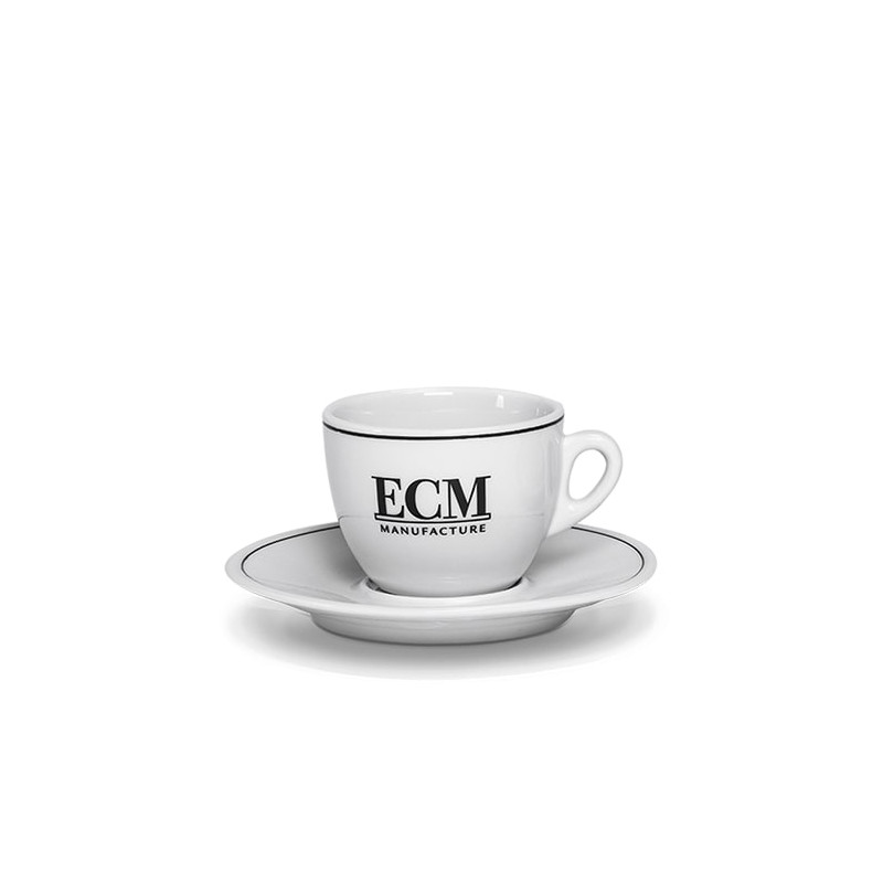 Set de 6 tasses à cappuccino + sous tasses siglés ECM photo numéro 1 Set de 6 tasses à cappuccino + sous tasses siglés ECM photo numéro 1