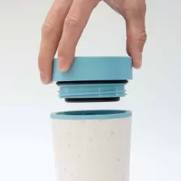 Tasse Jaune & Noire - Circular&Co - 350ml photo numéro 1