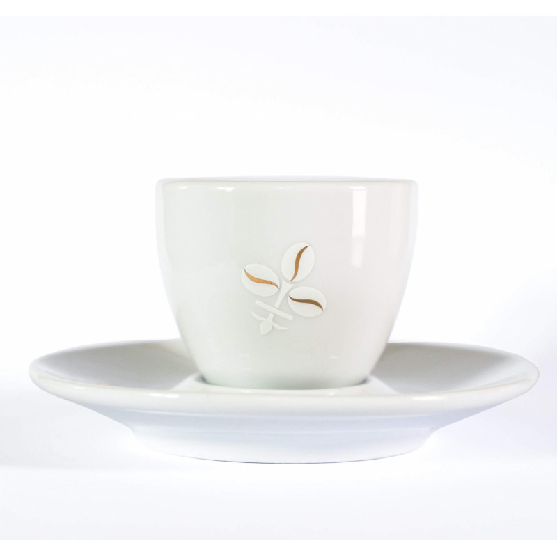 Set de 6 tasses à café espresso + sous-tasses siglée Pfaff photo numéro 1 Set de 6 tasses à café espresso + sous-tasses siglée Pfaff photo numéro 1