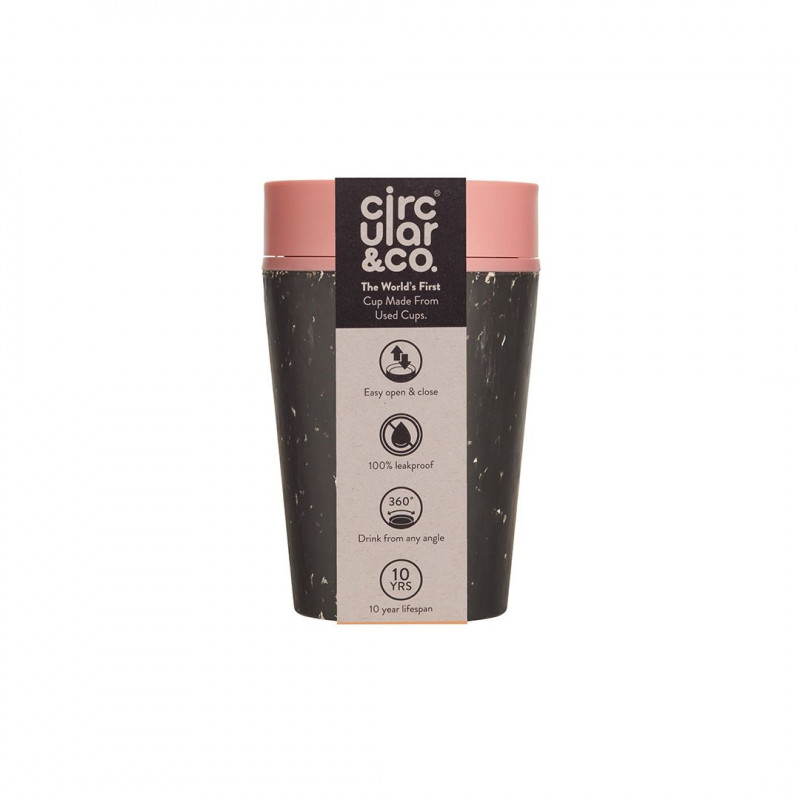 Tasse Rose & Noire - Circular&Co - 227ml photo numéro 1 Tasse Rose & Noire - Circular&Co - 227ml photo numéro 1