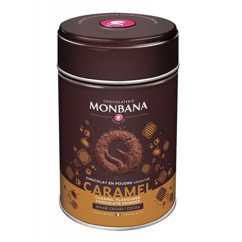 Chocolat en poudre aromatisé Caramel - 250gr photo numéro 1 Chocolat en poudre aromatisé Caramel - 250gr photo numéro 1