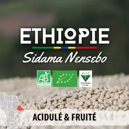 Éthiopie - Moka Sidama Nensebo Q2 bio - café en grain photo numéro 2