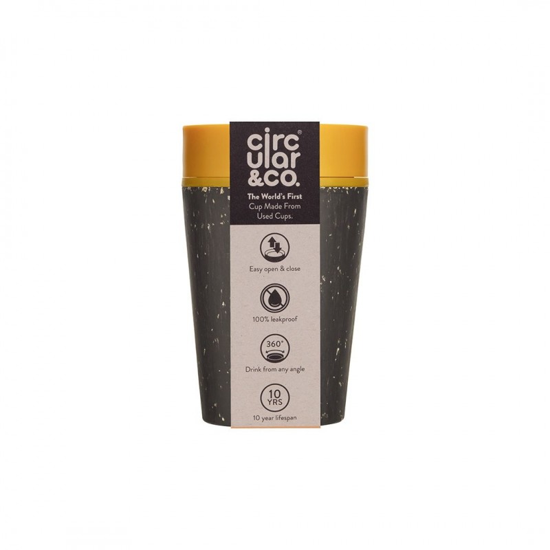 Tasse Jaune & Noire - Circular&Co - 227ml photo numéro 1 Tasse Jaune & Noire - Circular&Co - 227ml photo numéro 1