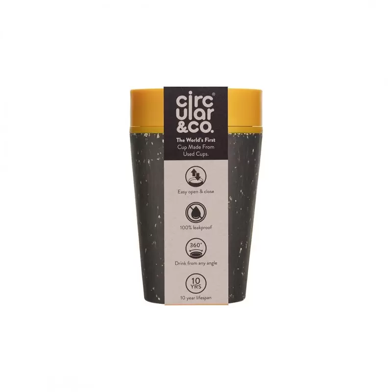 Tasse Jaune & Noire - Circular&Co - 227ml photo numéro 1 Tasse Jaune & Noire - Circular&Co - 227ml photo numéro 1
