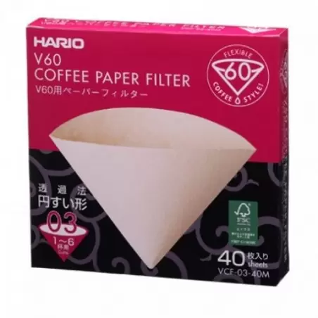 40 Filtres Naturels pour Dripper 1-4 Tasses photo numéro 1