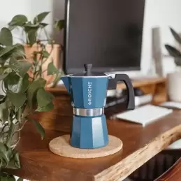 Cafetière italienne Milano Bleu 3 tasses (150ml) photo numéro 1