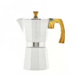 Cafetière italienne Milano Blanc 6 tasses (275ml) photo numéro 1