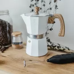 Cafetière italienne Milano Blanc 6 tasses (275ml) photo numéro 1