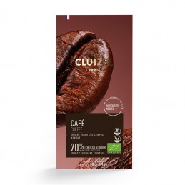 Tablette Guayas noir 70% café bio - 70gr