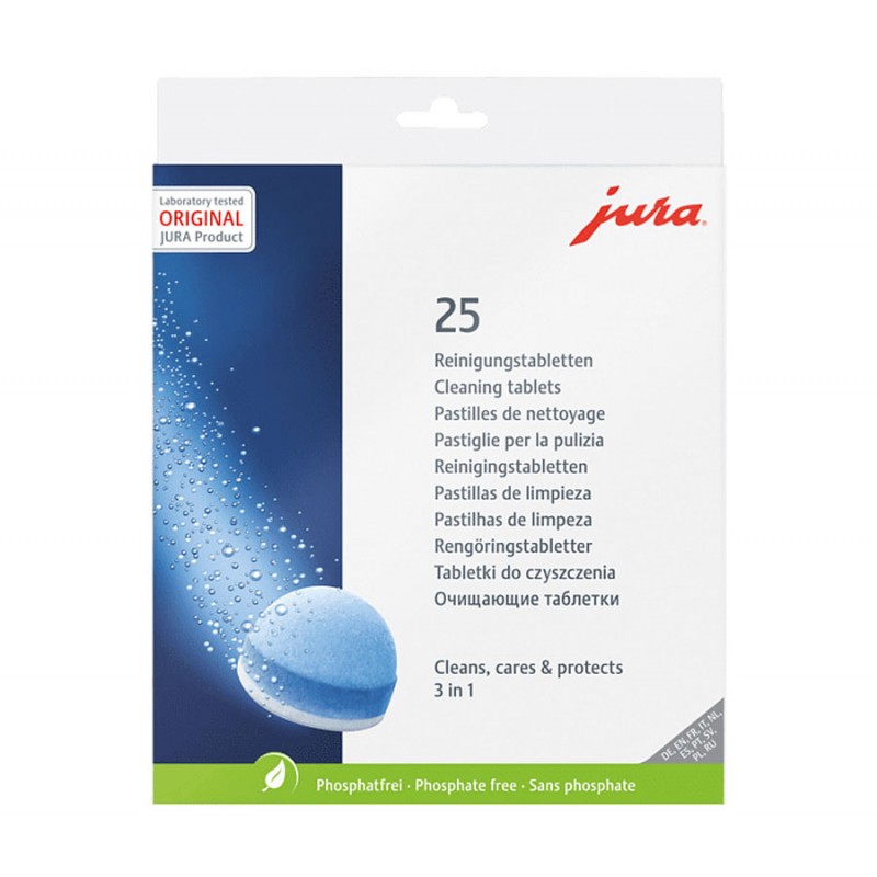 Pastilles de nettoyage 3 en 1 Jura - boîte de 25 photo numéro 1 Pastilles de nettoyage 3 en 1 Jura - boîte de 25 photo numéro 1