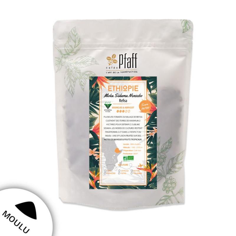 Éthiopie - Moka Sidama Nensebo Q2 bio - café moulu-4355
