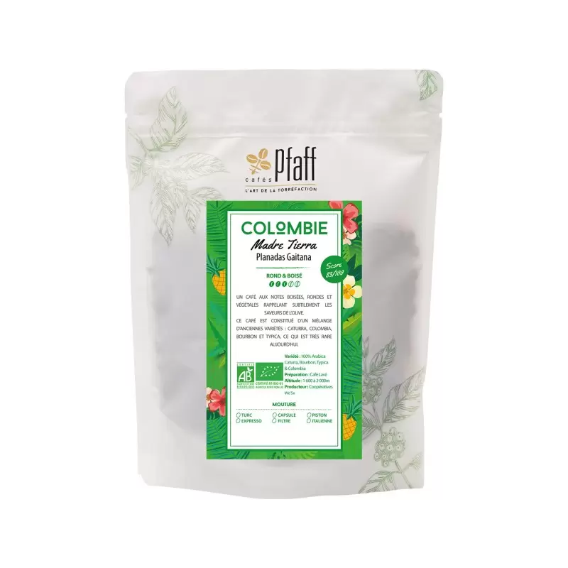 Colombie - Madre Tierra Tolima bio - café en grains-4400
