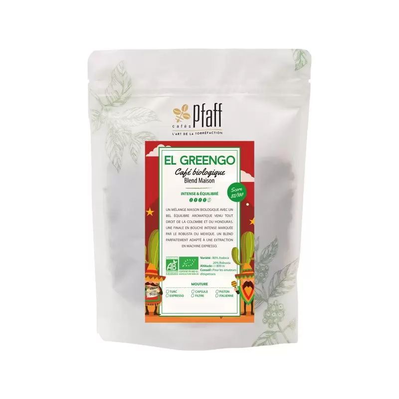 El Greengo - Blend Maison Bio - café en grains-4405