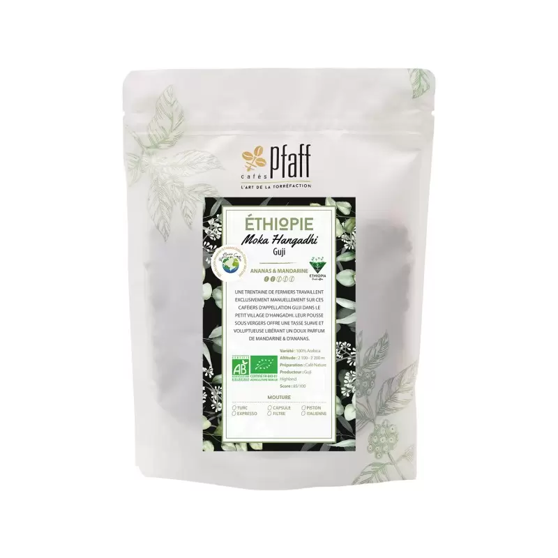 Éthiopie - Moka Guji Hangadhi Q1 bio - café en grain-4410