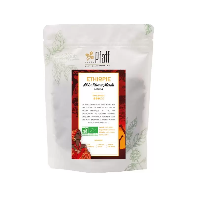 Éthiopie - Moka Harrar Mesela Bio - café en grains-4420