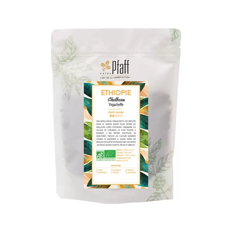 Éthiopie - Yirgacheffe Chelbesa Gedeo Bio - café en grains-4773