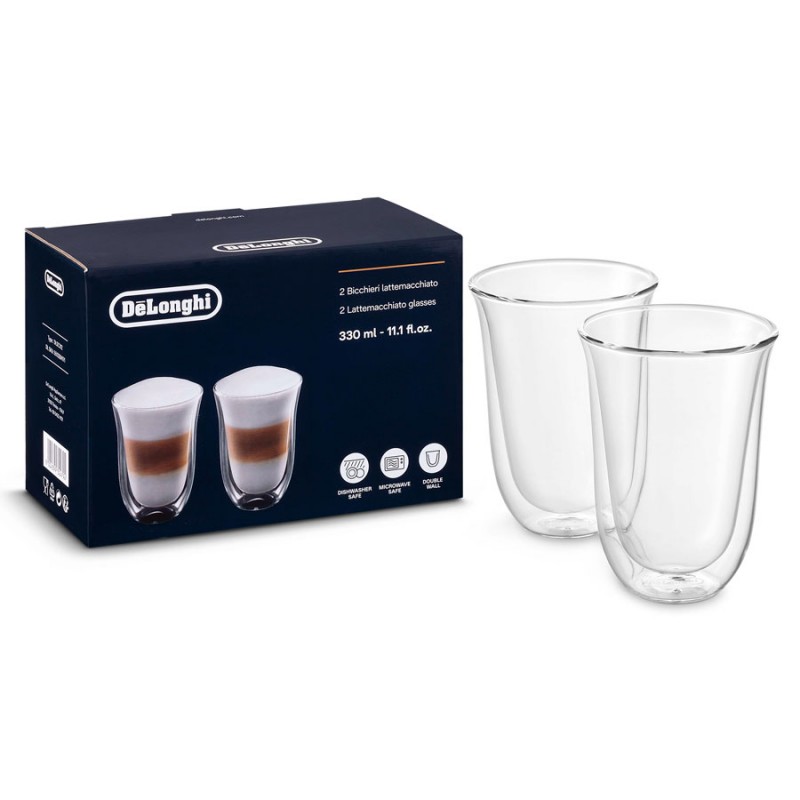 Set de 2 tasses latte macchiatto Delonghi - 33cl-5445